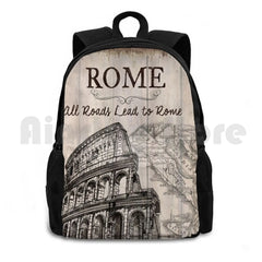 Vintage Travel Poster Outdoor Hiking Backpack Europe