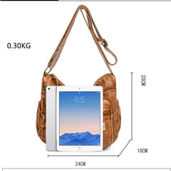 Vintage Crossbody Bag for Women Multi-pocket Shoulder Bags Large Capacity