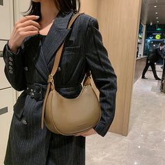 Vintage Underarm Shoulder Bags For Women Handbags Half Moon