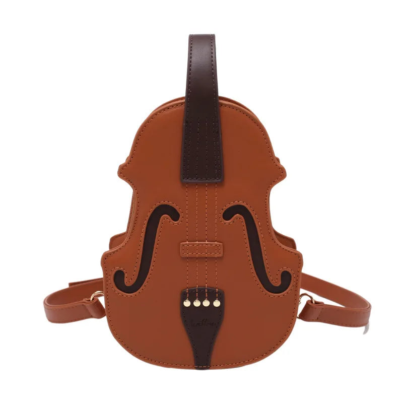 Vintage Violin Shoulder Bag for Women Crossbody Bags Messenger Bag