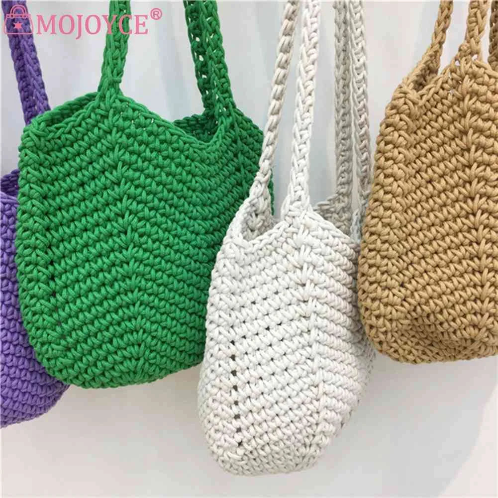 Vintage Weaving Hand Bag Summer Casual Portable for Seaside