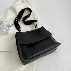 Vintage Wide Strap Satchel Shoulder Crossbody Bags For Women