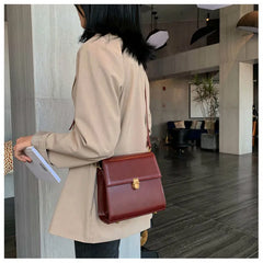 Vintage Wild Crossbody Bags Strap Zipper Women's Handbags PU Female Totes