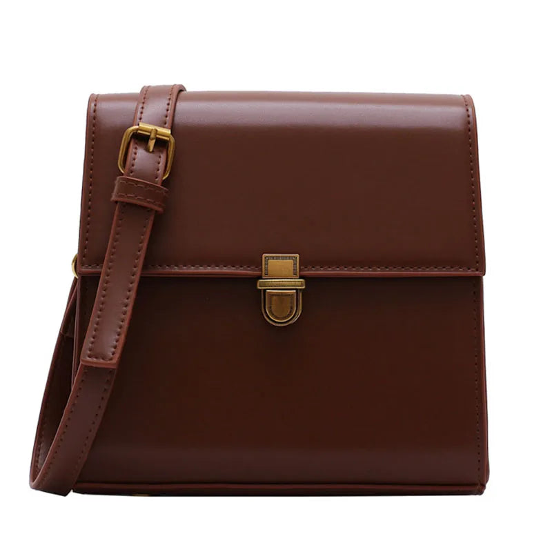 Vintage Wild Crossbody Bags Strap Zipper Women's Handbags PU Female Totes