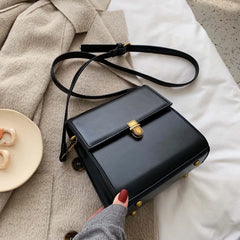 Vintage Wild Crossbody Bags Strap Zipper Women's Handbags PU Female Totes