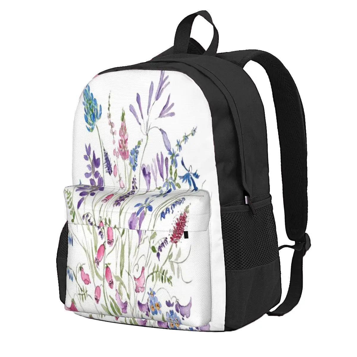 Vintage Wild Flowers Arrangement Backpacks Men's Backpacks Bags For Women Anime