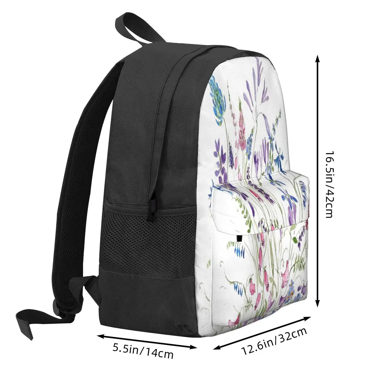 Vintage Wild Flowers Arrangement Backpacks Men's Backpacks Bags For Women Anime