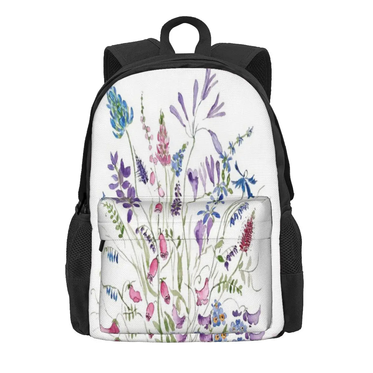 Vintage Wild Flowers Arrangement Backpacks Men's Backpacks Bags For Women Anime