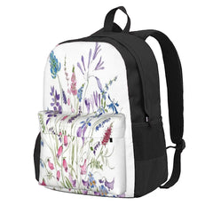 Vintage Wild Flowers Arrangement Backpacks Men's Backpacks Bags For Women Anime