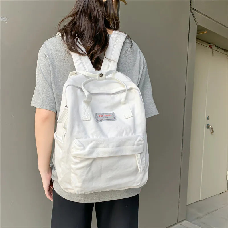 Vintage Woman Backpack Small School Bag For Teenage Girls Boys Rucksack Mochila