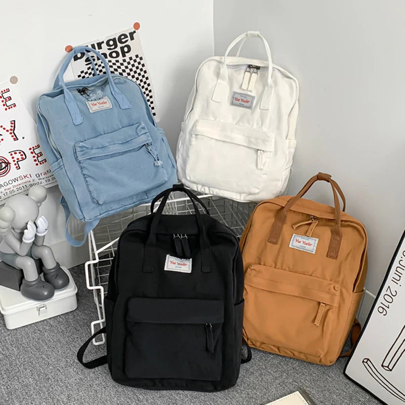 Vintage Woman Backpack Small School Bag For Teenage Girls Boys Rucksack Mochila