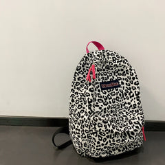 Vintage Women Canvas Printing Rucksacks Handbag Casual Ladies Large Knapsack