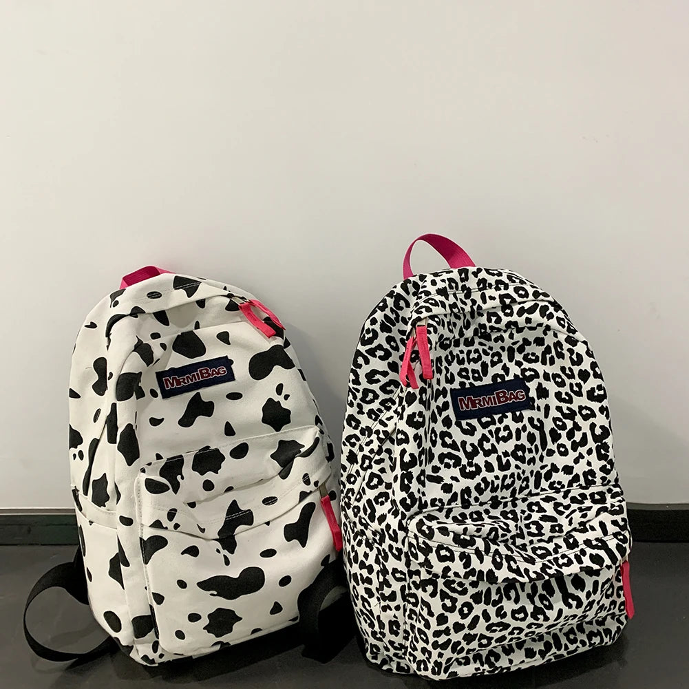 Vintage Women Canvas Rucksack Handbag Casual Ladies Large Knapsack