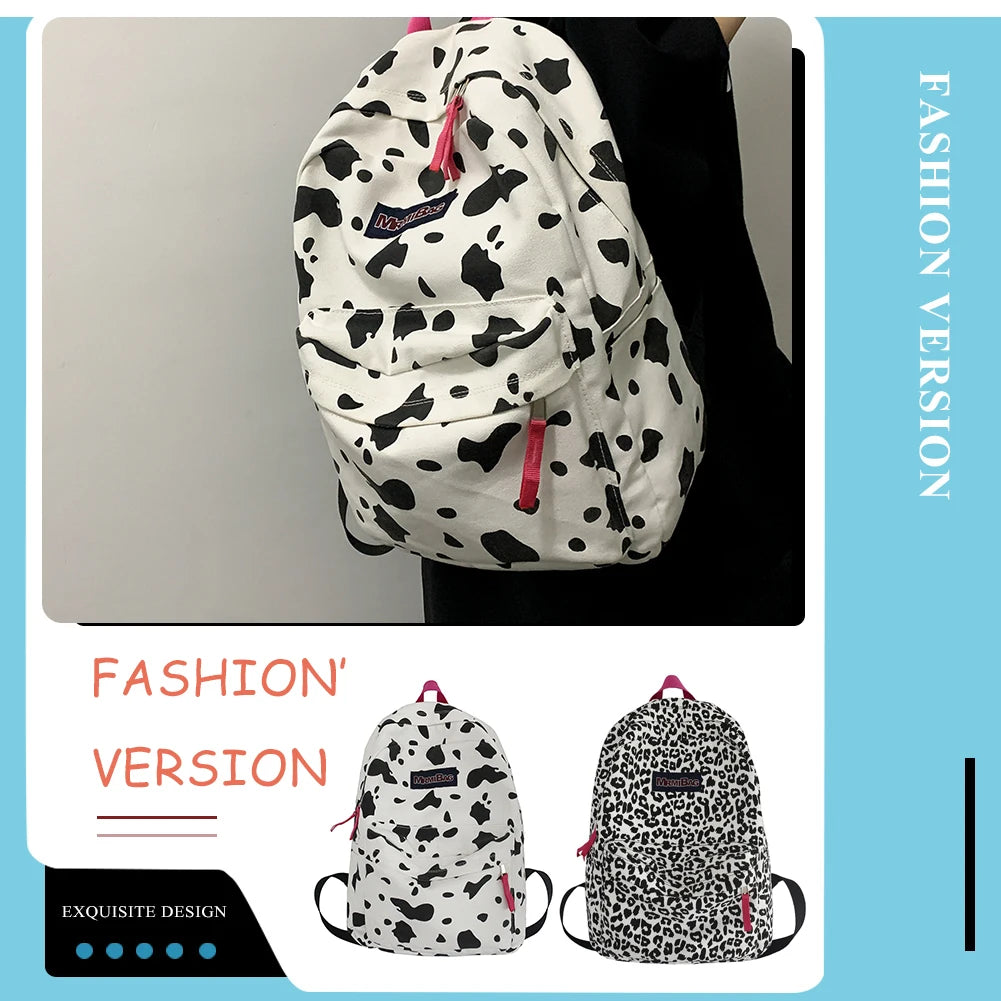 Vintage Women Canvas Rucksack Handbag Casual Ladies Large Knapsack