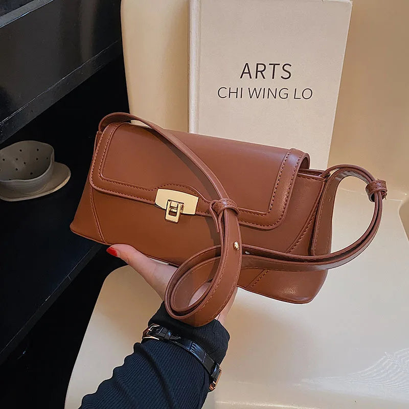 Vintage Women Crossbody Bag Shoulder Bag PU Leather Female Clutch