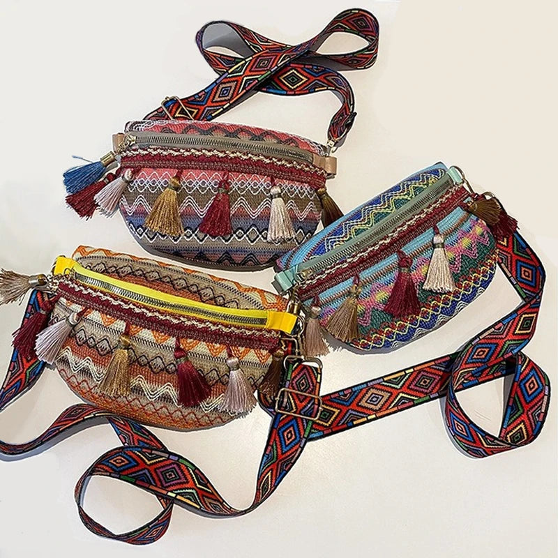 Vintage Hmong Ethnic Shoulder Bag Embroidery Boho
