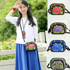 Vintage Hmong Tote Messenger Ethnic Shoulder Bag Boho