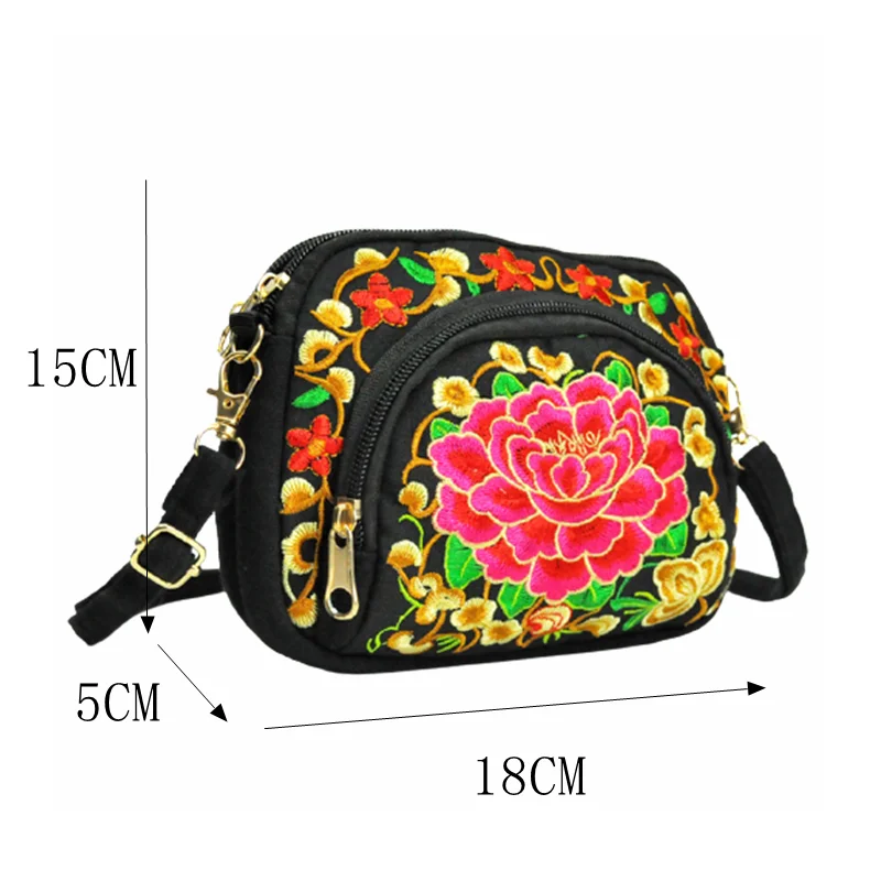Vintage Hmong Tote Messenger Ethnic Shoulder Bag Boho