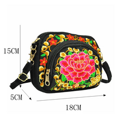 Vintage Hmong Tote Messenger Ethnic Shoulder Bag Boho