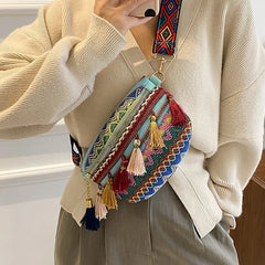 Vintage Hmong Ethnic Shoulder Bag Embroidery Boho