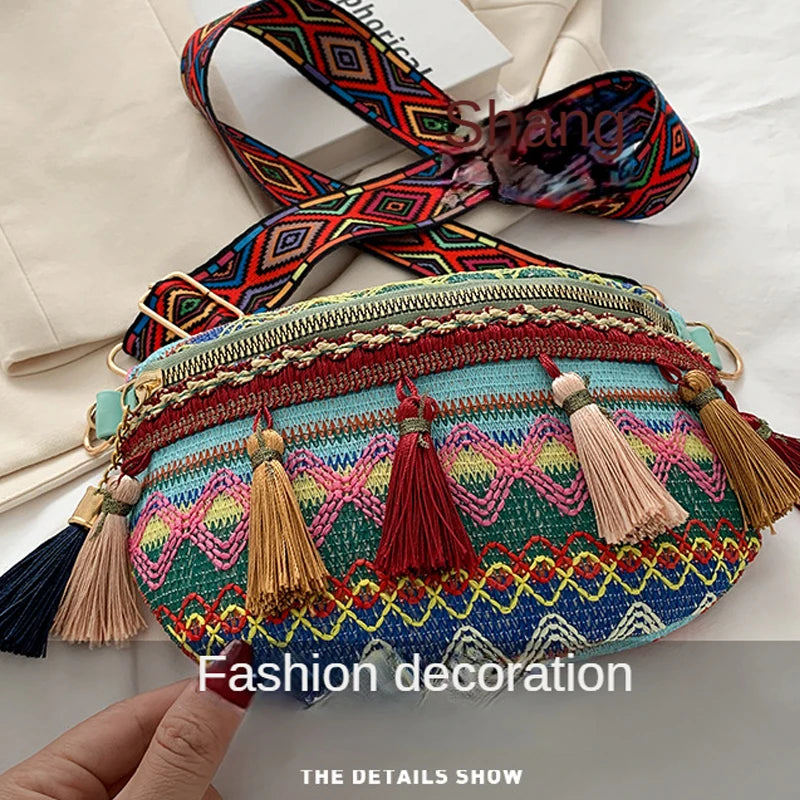 Vintage Hmong Ethnic Shoulder Bag Embroidery Boho