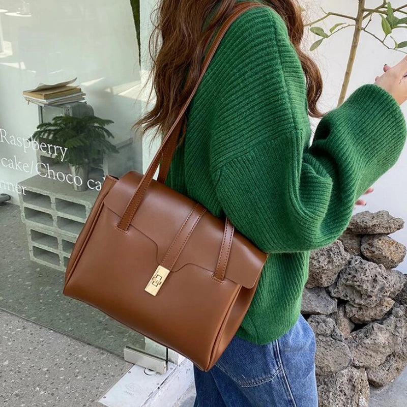 Vintage Women Handbag Large Capacity Shoulder Bag Travel Tote