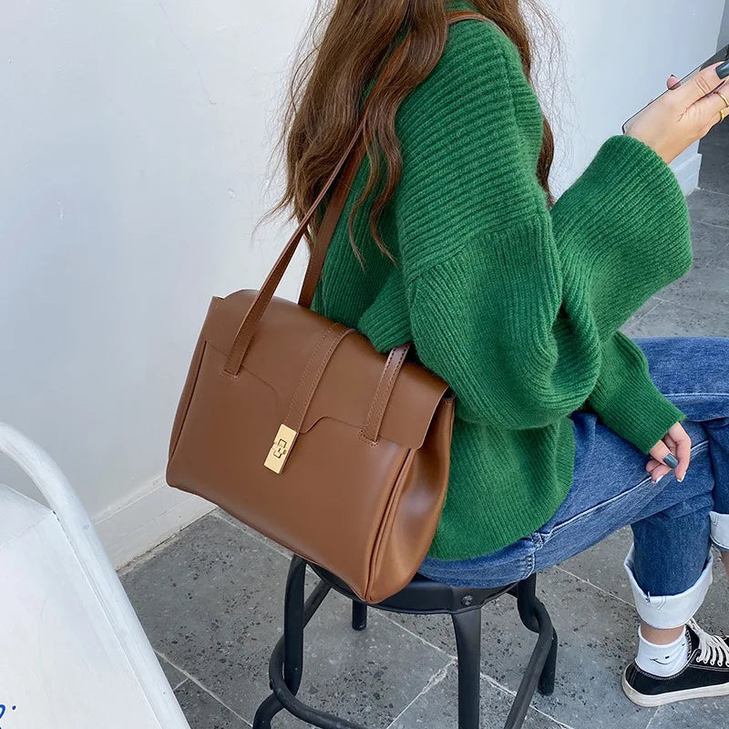 Vintage Women Handbag Large Capacity Shoulder Bag Travel Tote