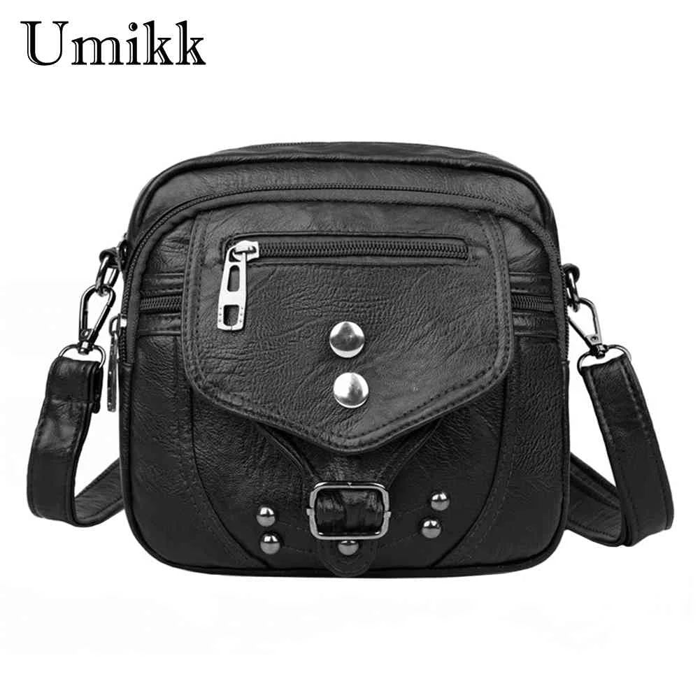 Vintage Women PU Leather Crossbody Bag Solid Phone Pouch