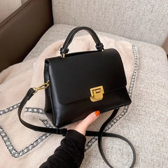 Vintage Women Handbags All-match Square Shoulder Bag Ladies Texture Messenger Ba