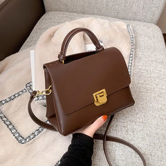 Vintage Women Handbags All-match Square Shoulder Bag Ladies Texture Messenger Ba