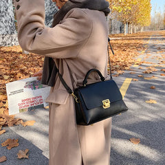 Vintage Women Handbags All-match Square Shoulder Bag Ladies Texture Messenger Ba