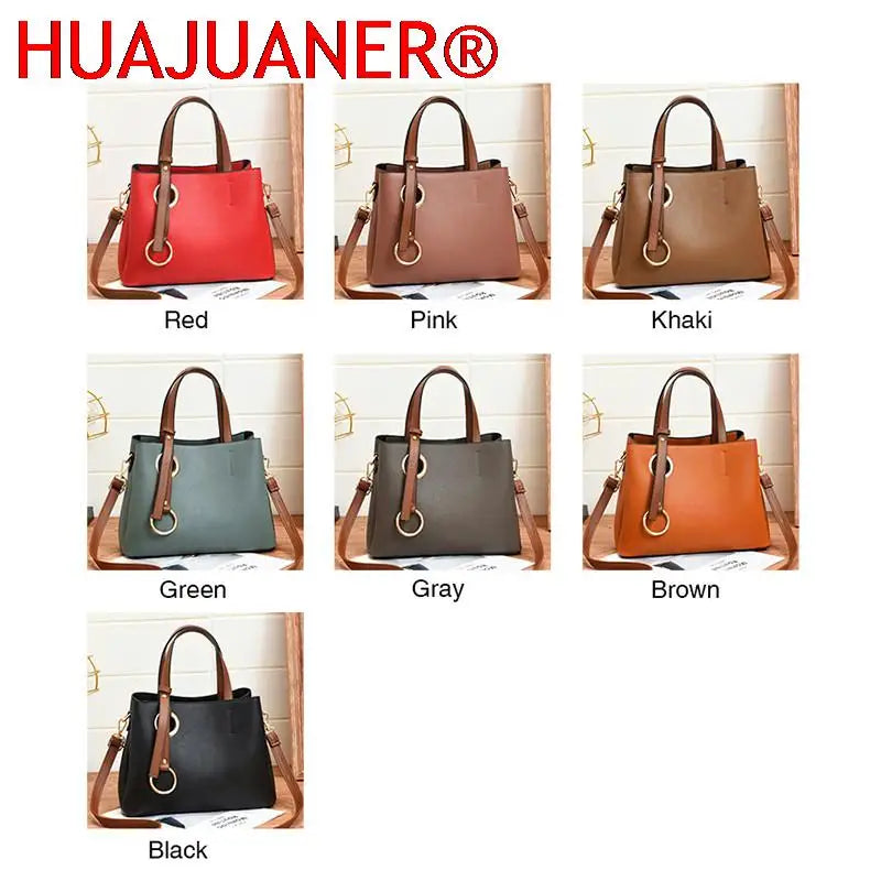 Vintage Leather Bucket Handbags Large Capacity