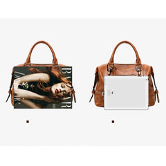 Vintage Women PU Leather Crossbody Bag Top-handle Handbags