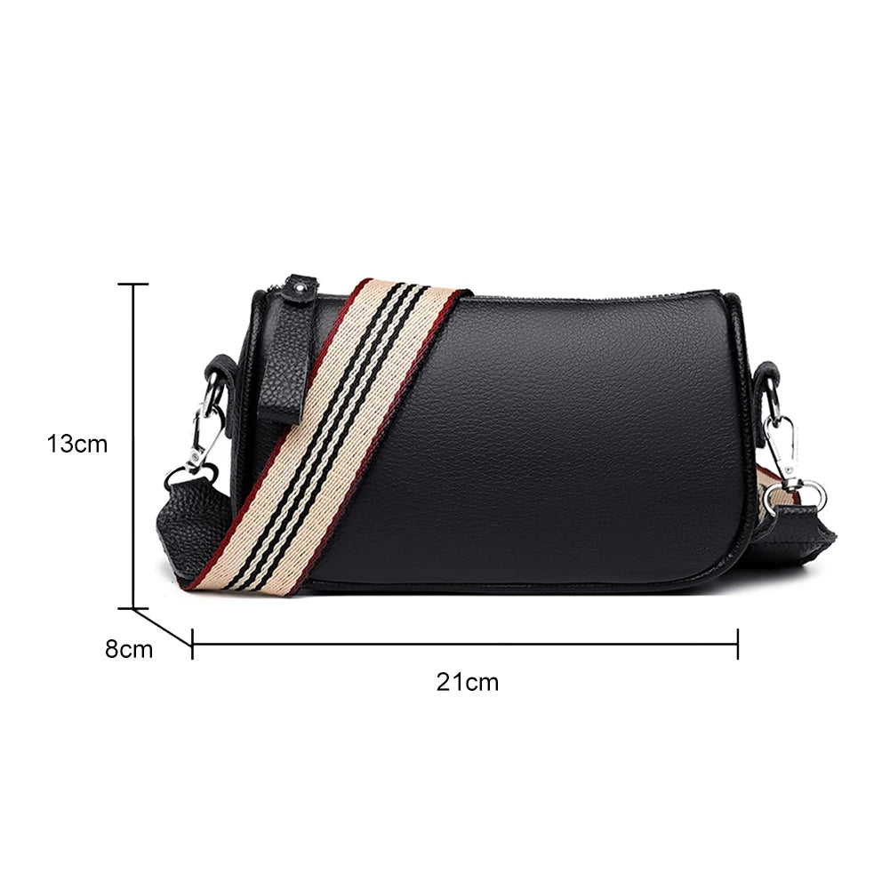 Vintage Women Pu Shoulder Bags Solid Crossbody Handbags Soft Texture