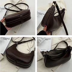 Vintage Women Shoulder Bag Crossbody Purse PU Leather Bag