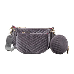 Vintage Women Shoulder Bag Chain Sling Bag 3 Bag Set Wallet