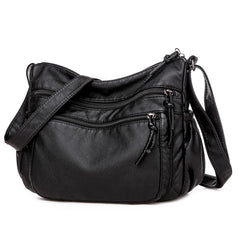 Vintage Women Shoulder Bag Pu Leather Crossbody Bag Lady Handbag