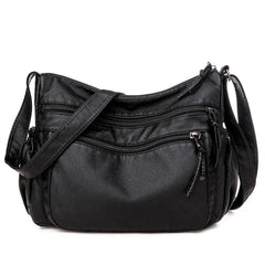 Vintage Women Shoulder Bag Pu Leather Crossbody Bag Lady Handbag