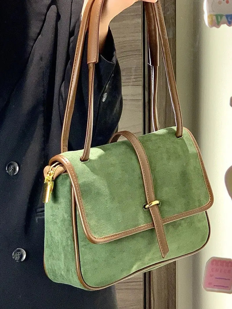 Vintage Women Shoulder Bags Frosted PU Leather Totes Large Capacity