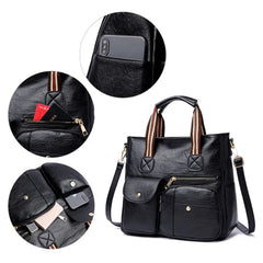 Vintage Women Shoulder Bags Handbags Women Tote Bags Soft Leather