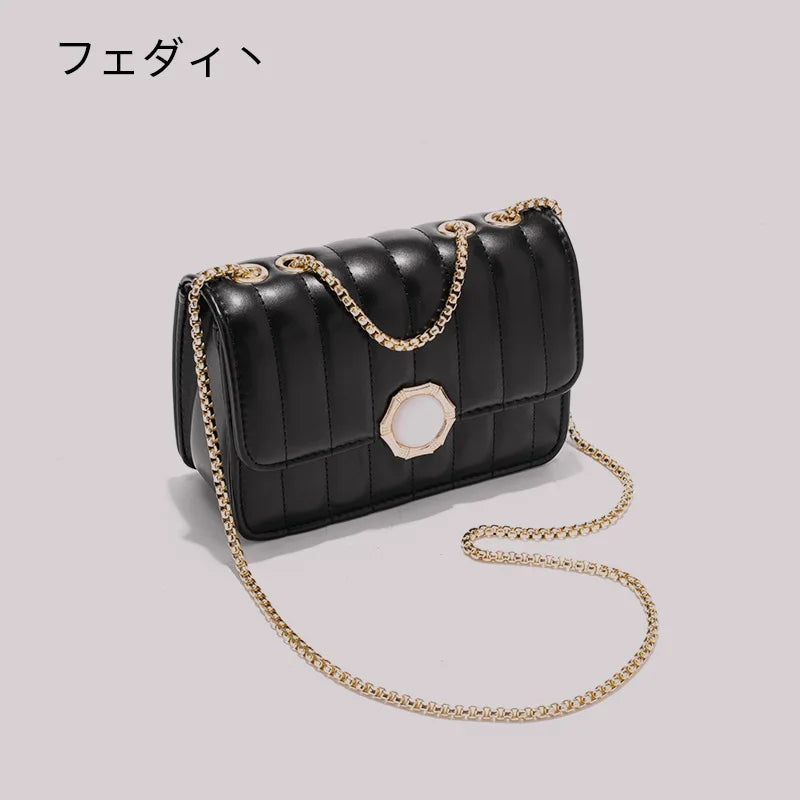 Vintage Women Shoulder Bags PU Versatile Chain Crossbody Bag Handbag Wallet