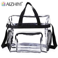Vintage PVC Women Shoulder Bag Large Capacity Crossbody for Travel
