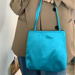 Vintage Small Satin Shoulder Bag for Women Girls