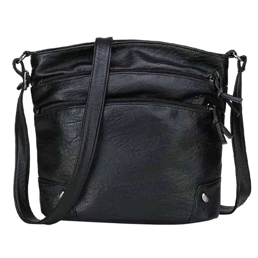 Vintage Women Soft PU Leather Shoulder Crossbody Bag