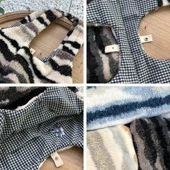 Vintage Women Tote Bag Large Capacity Plush Handbag Soft Fluffy Portable Handle