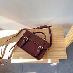 Vintage Small Female Shoulder Bag PU Leather Totes Girl Messenger Bags