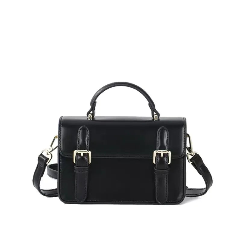 Vintage Small Female Shoulder Bag PU Leather Totes Girl Messenger Bags