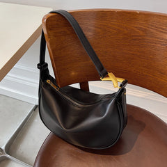 Vintage Women's Bag Pu Leather Zipper Casual Shoulder Bags Handbag