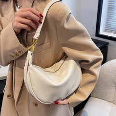Vintage Women's Bag Pu Leather Zipper Casual Shoulder Bags Handbag
