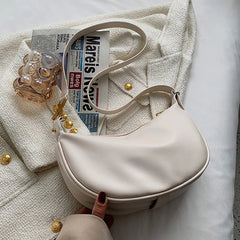 Vintage Women's Bag Pu Leather Zipper Casual Shoulder Bags Handbag